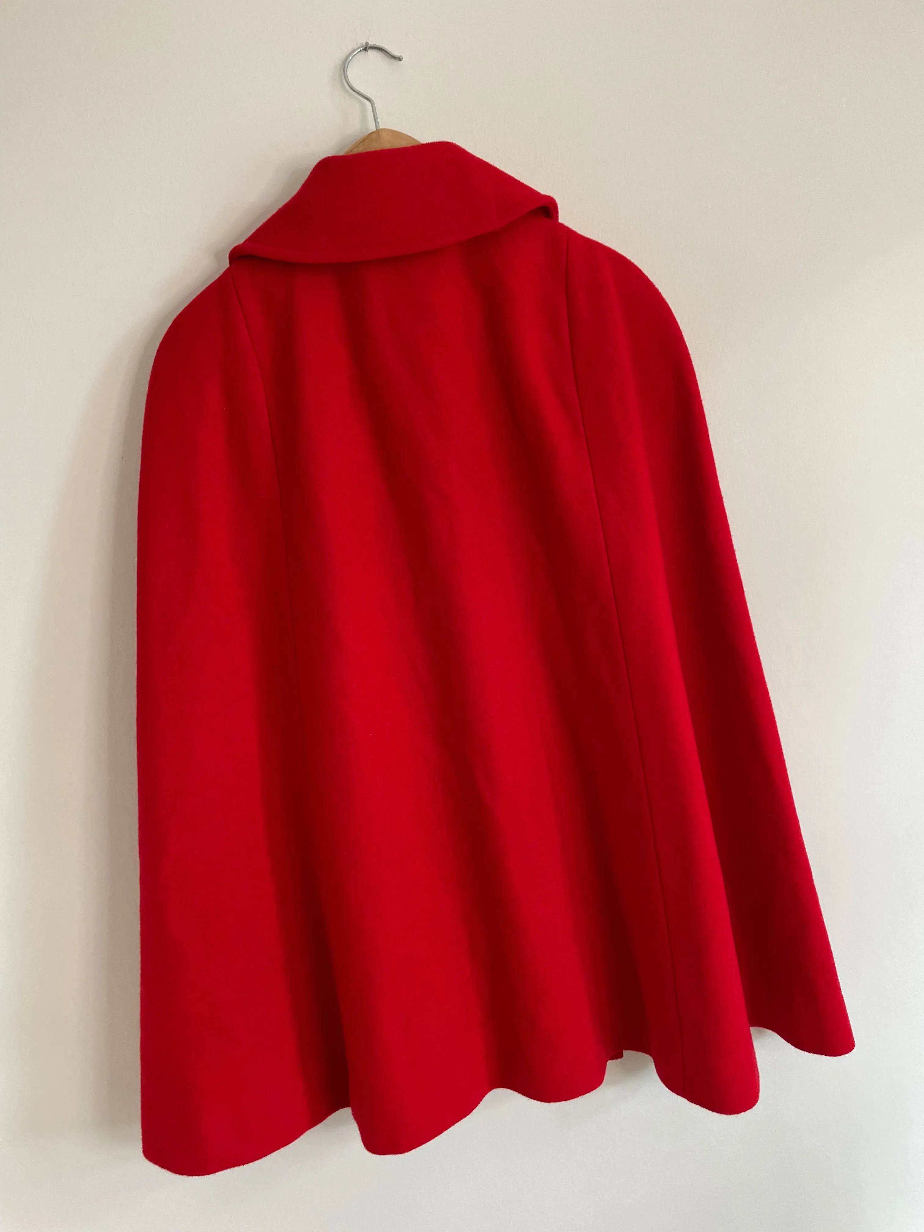 Red Wool Cape