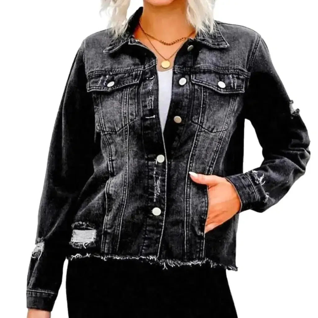 Regular vintage women's jean jacket