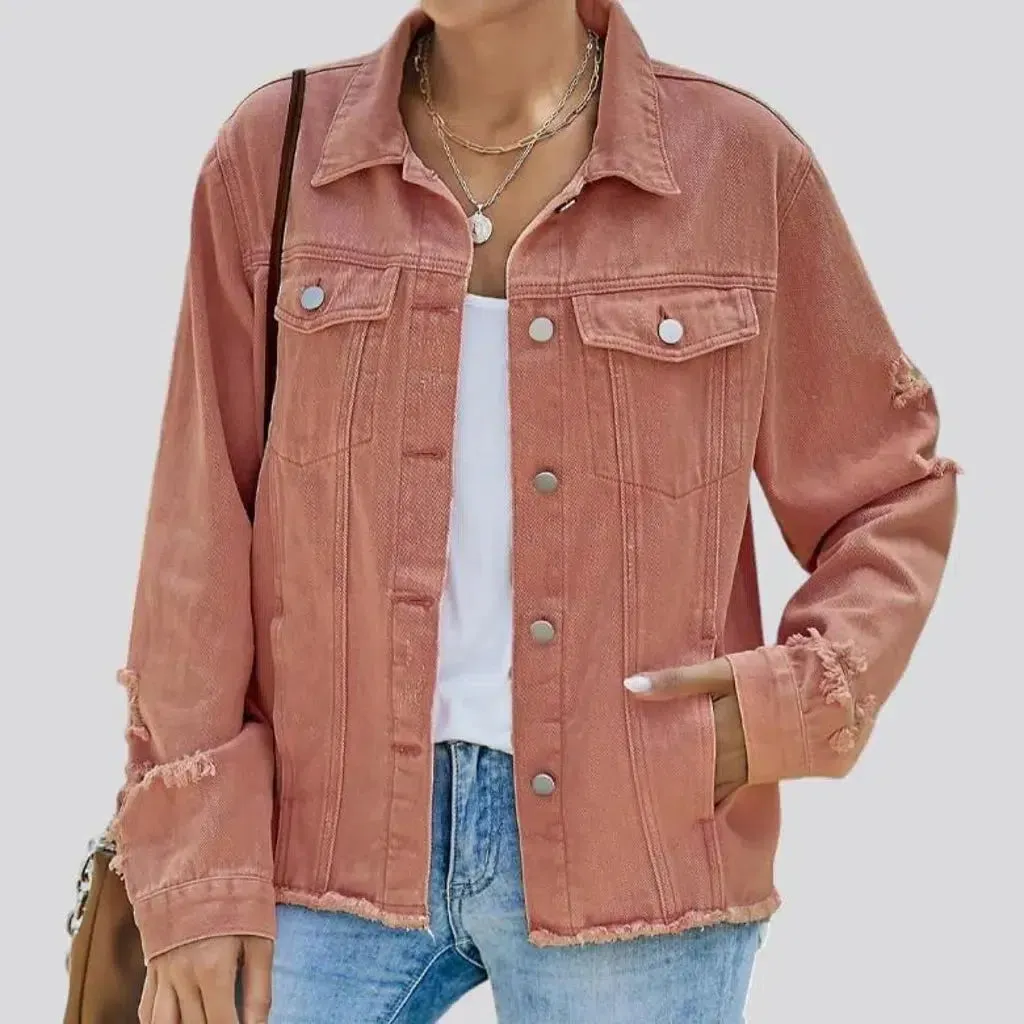 Regular vintage women's jean jacket