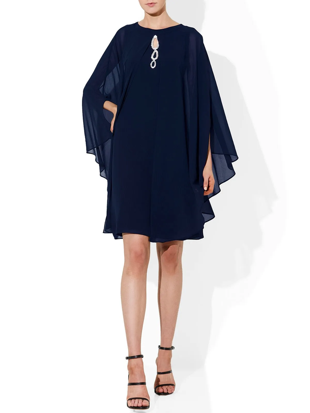 Sasha Navy Cape