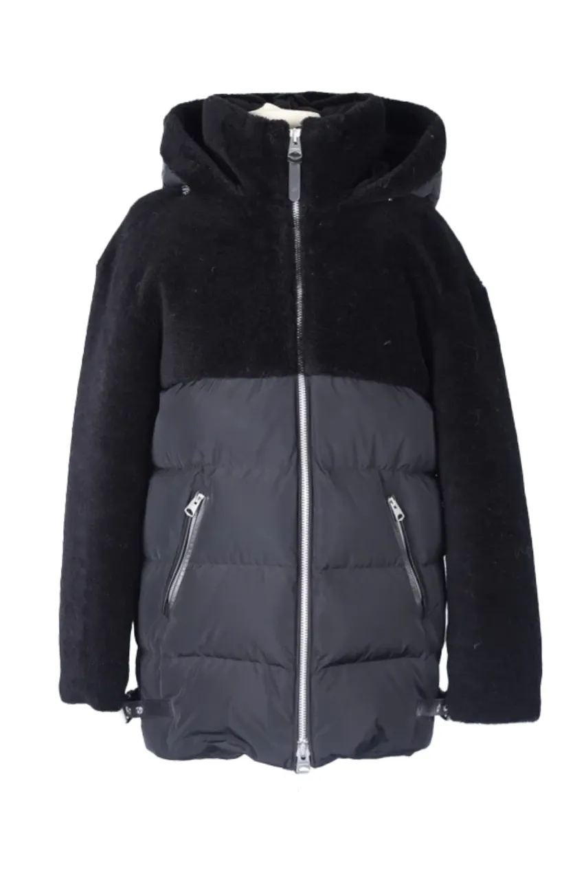 Shearling Down Filled Puffer Jacket