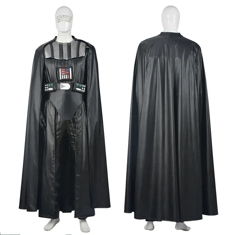 Star Wars Darth Vader Cosplay Costume Anakin Skywalker Black Suit Halloween Cape Outfit