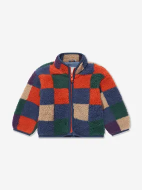 Stella McCartney Baby Boys Faux Shearling Jacket in Multicolour