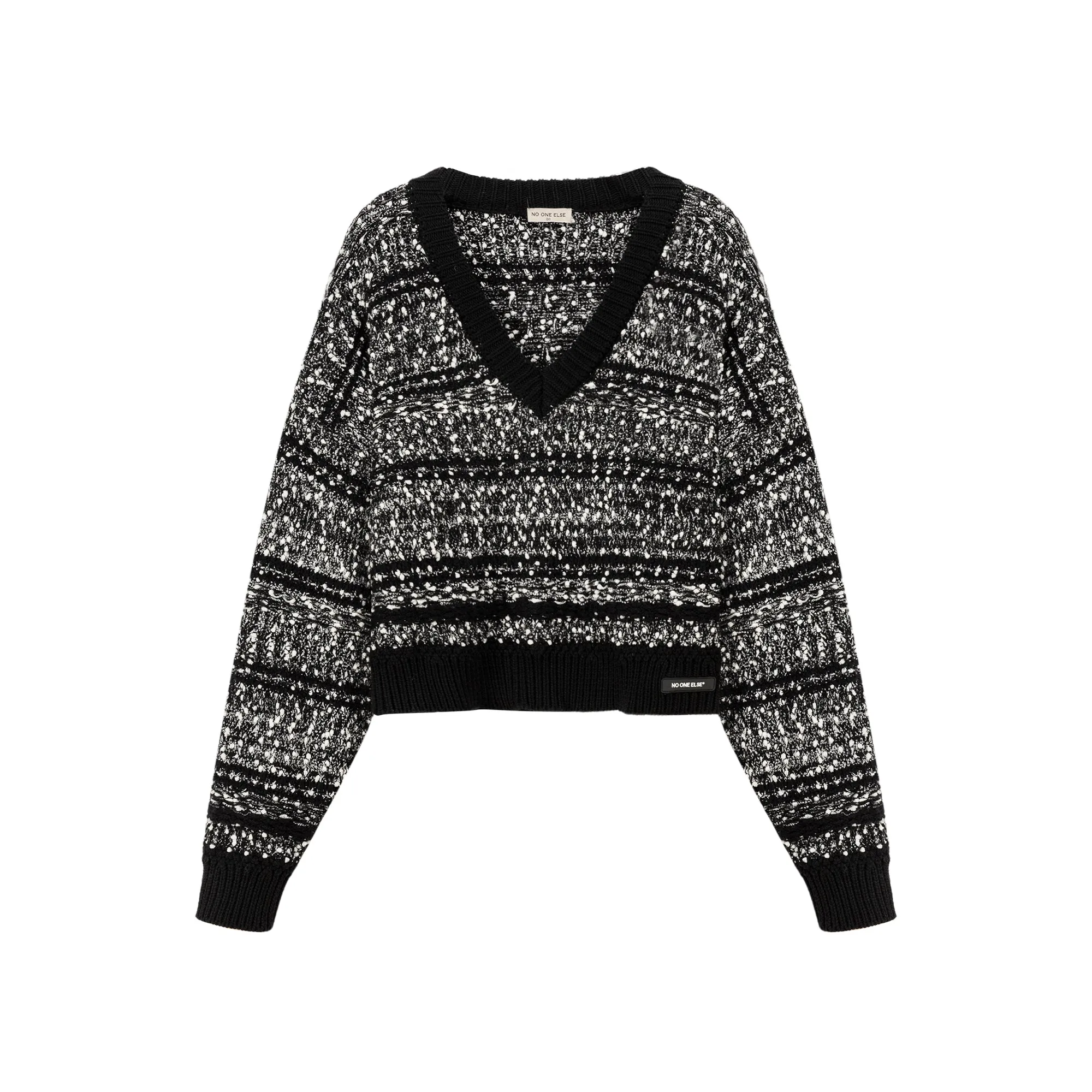 V-Neck Crop Knit Sweater