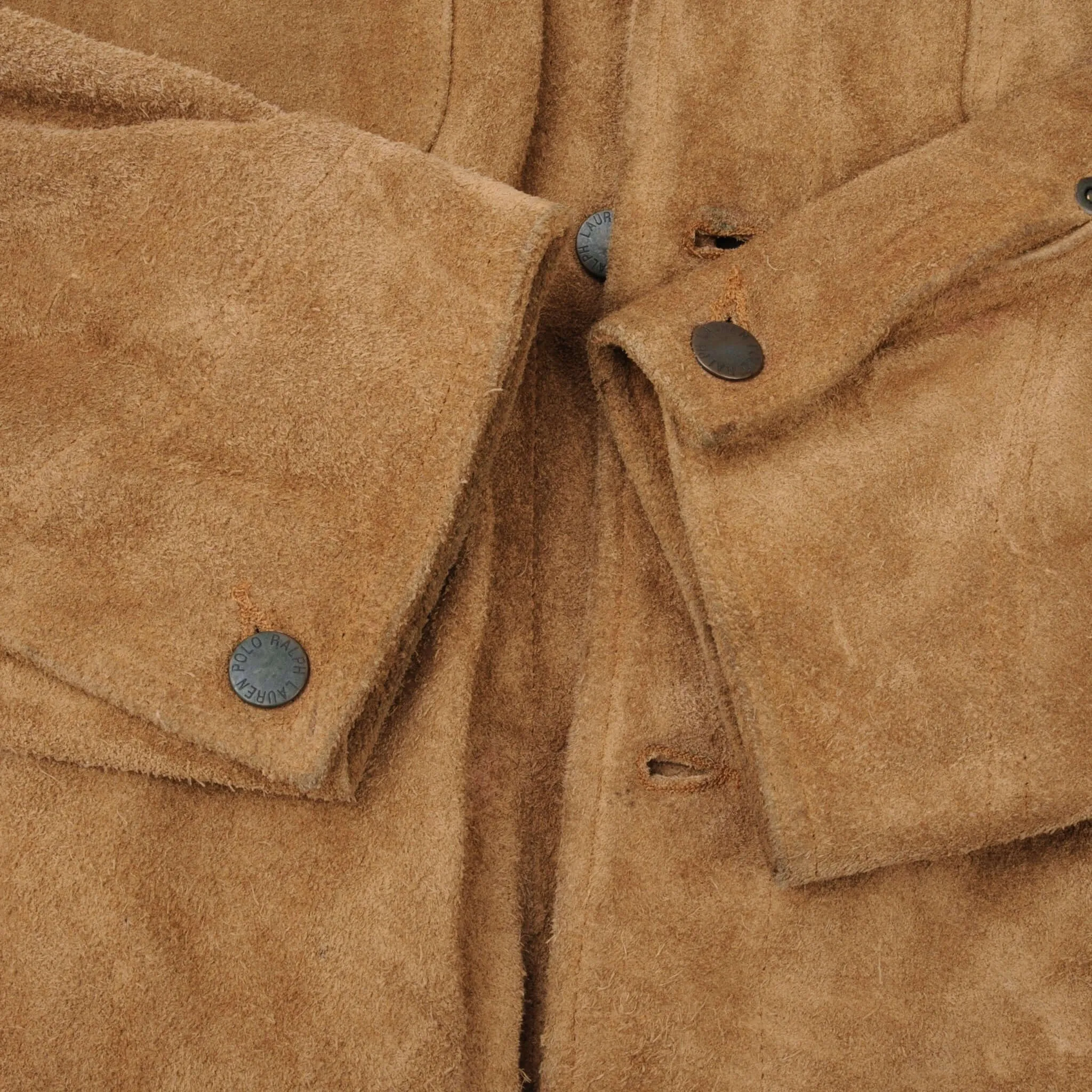 VINTAGE POLO RALPH LAUREN NUBUCK SUEDE JACKET SIZE LARGE