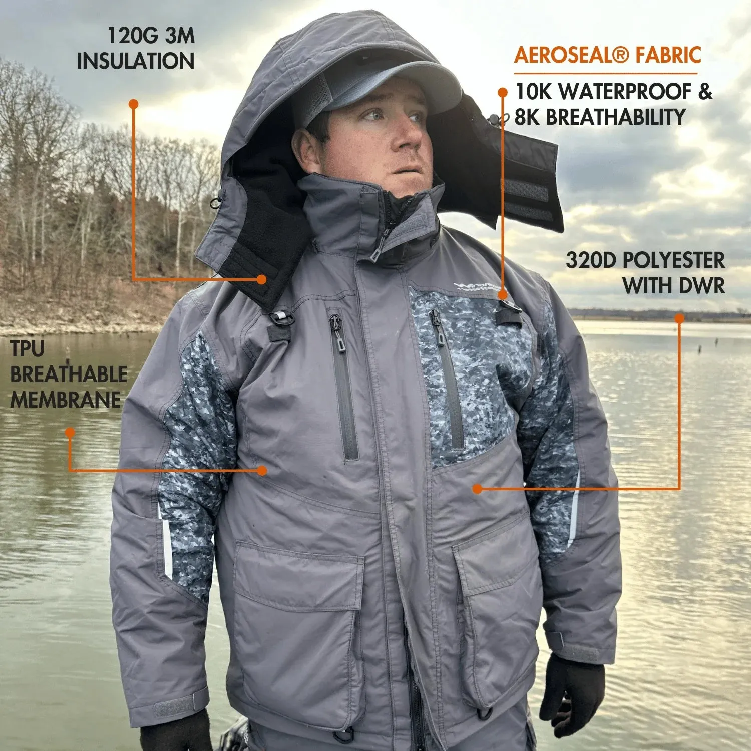 WindRider Hayward 3 Season Float Suit - Rain / Ice Gear