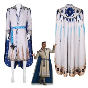 Wish King Magnifico Cosplay Costume Evil King White Suit Halloween Christmas Party Outfit