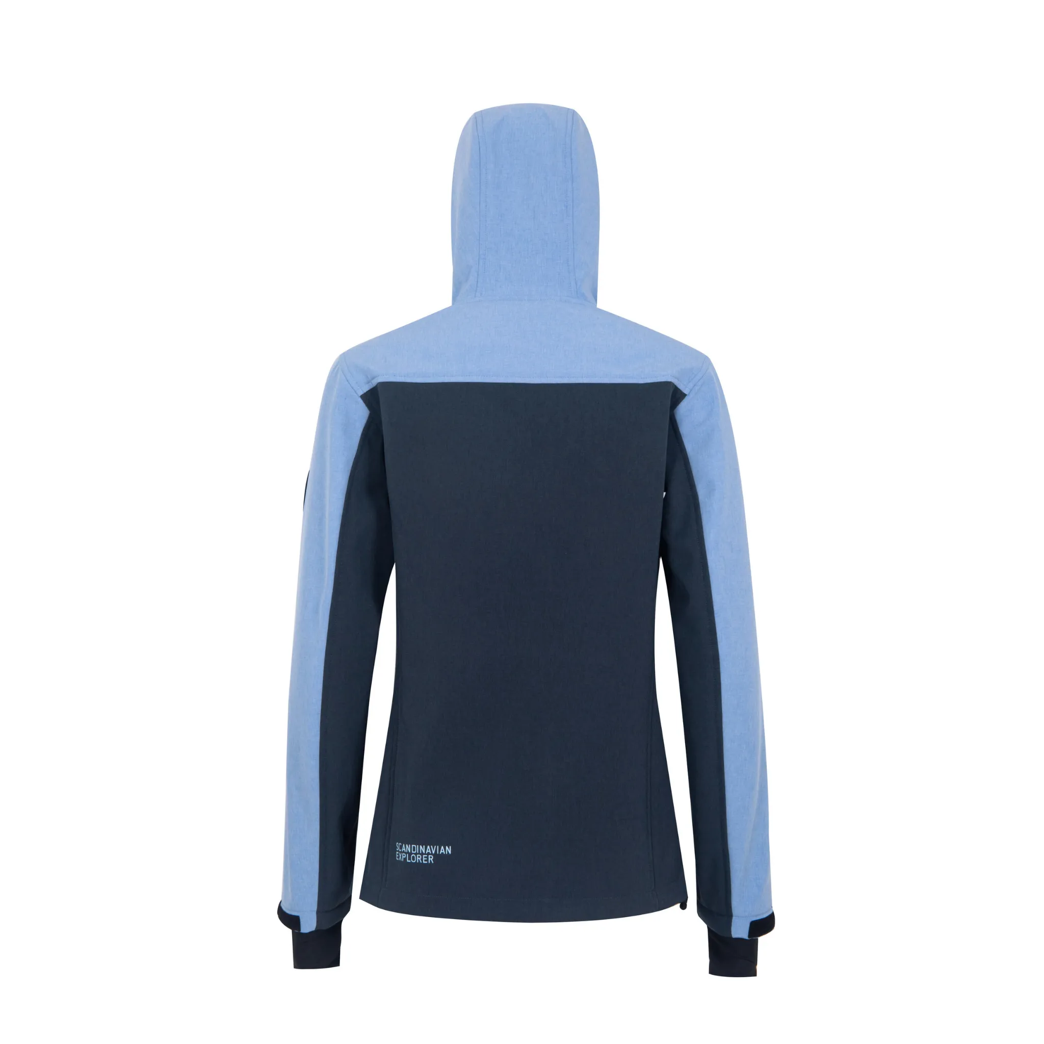 Women's 3 Layer Softshell Jacket - Navy / Light Blue