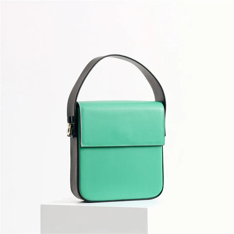 Womens Leather Phone Cross-Body Small Square Bags