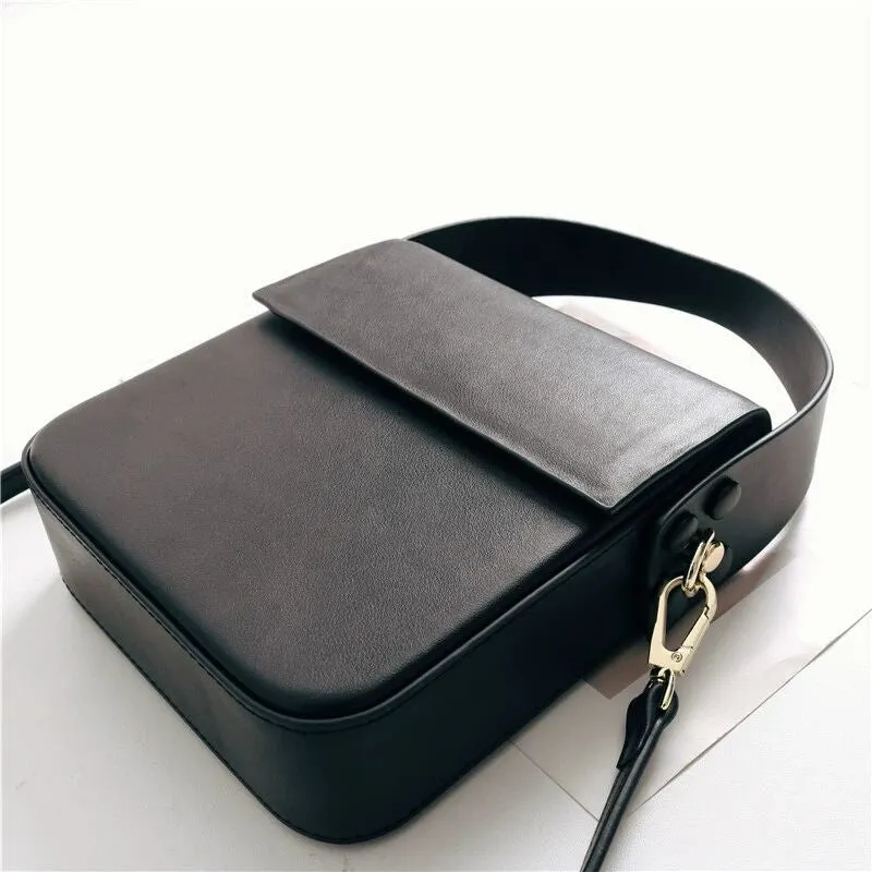 Womens Leather Phone Cross-Body Small Square Bags