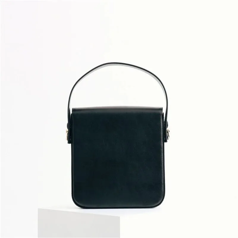 Womens Leather Phone Cross-Body Small Square Bags