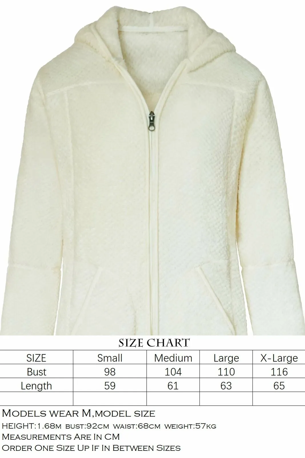 Women's Spring Autumn Jacquard Coral Fleece Tops Zip Hooded Jacket Sportswear