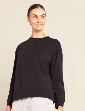 Women's Weekend Crew Pullover - Black