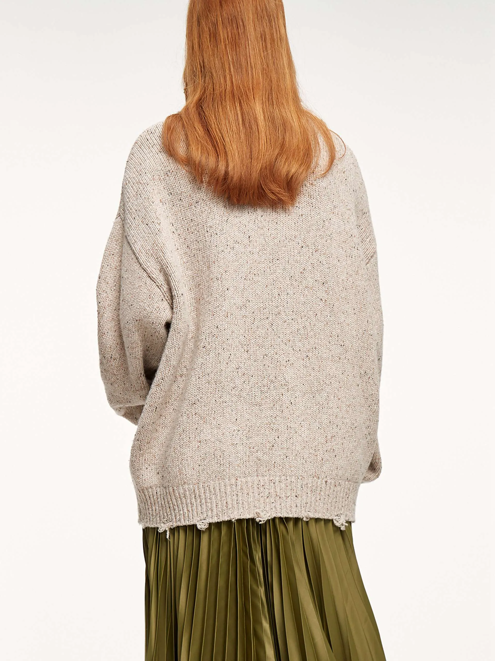 Wool-blend Cartoon Knit Pullover