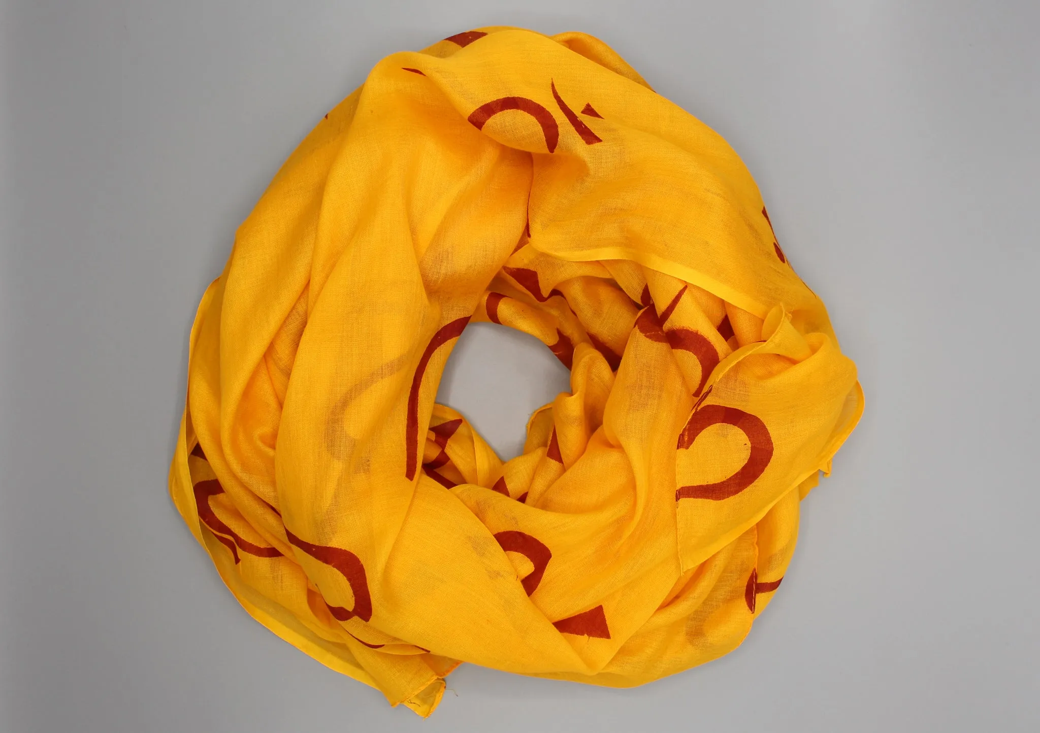 Yellow Cotton Summer Shawl