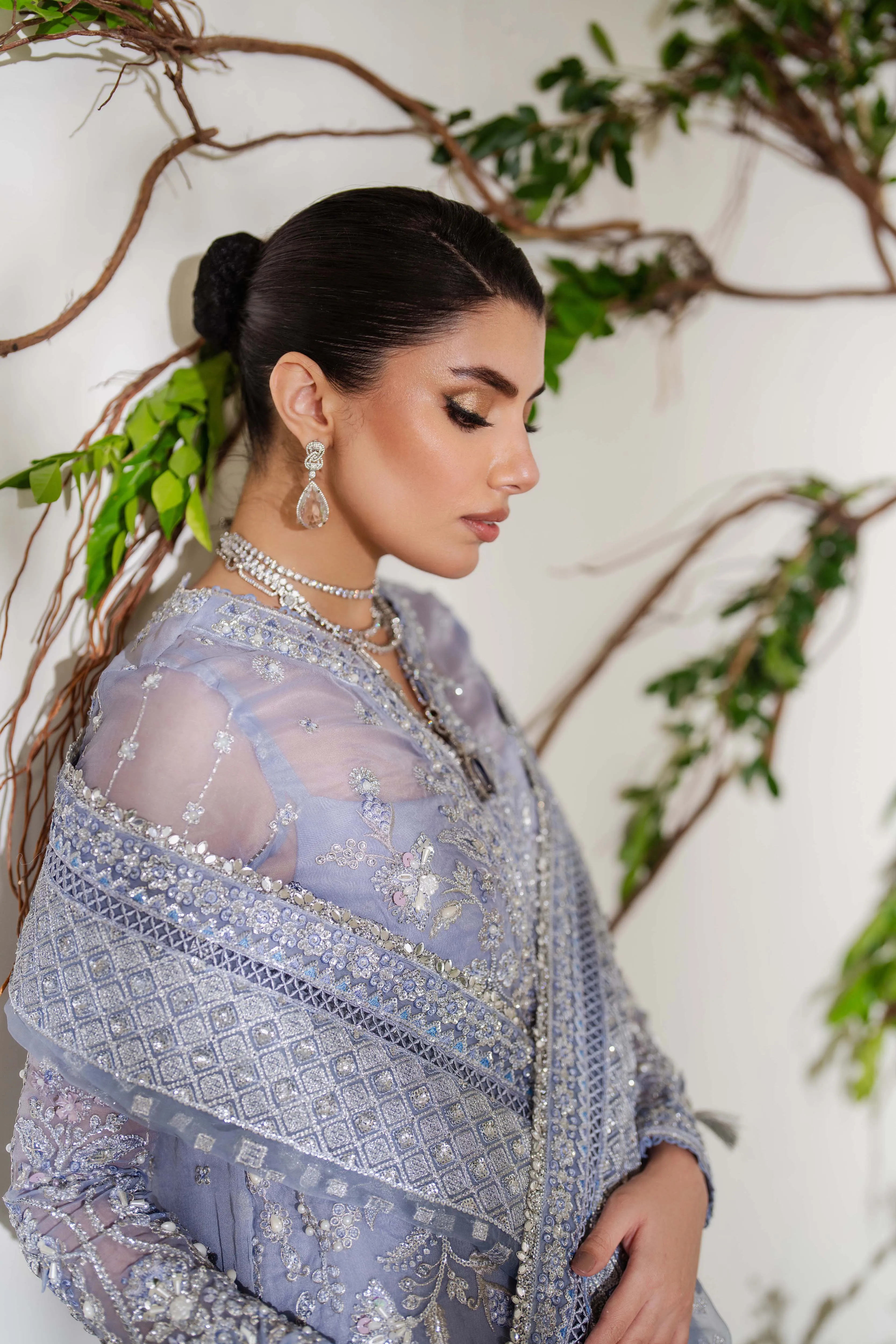 Zoya & Fatima Reem Festive Formals - 4PC Embroidered & Handwork Raw Silk – NORA